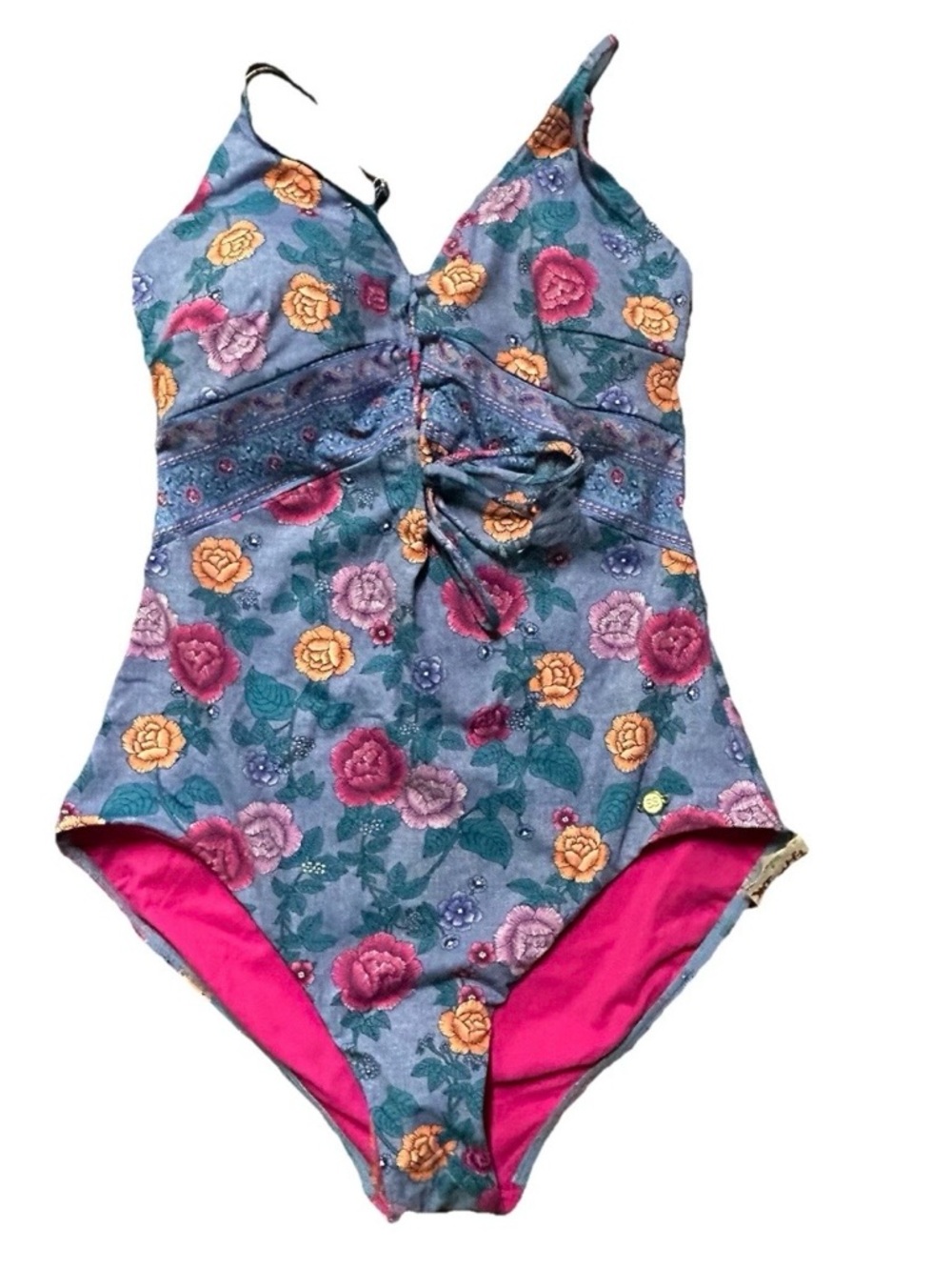 NWT Women’s Sunseeker Floral One Piece Bathing Suit Size 12 Beach Summer